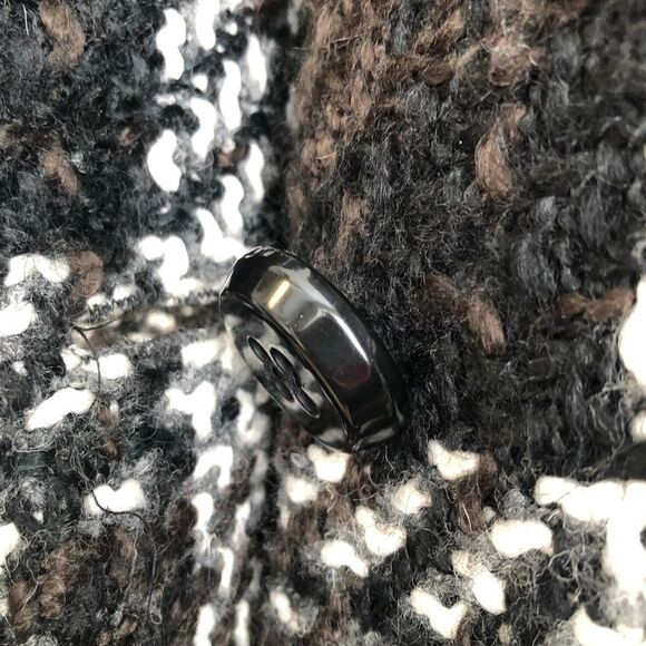 1 Madison Luxe Cozy Outerwear Wool Plaid Knit Winter Pea Coat Jacket - Picture 14 of 15